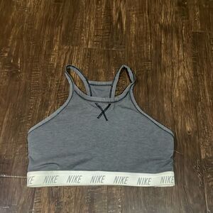 Nike grey sports bra sz L with padding
